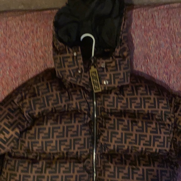 Fendi Jackets & Blazers - A brown and black fendi coat